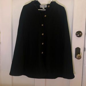 Black Samantha Pleet Rapscallion x UO cape coat